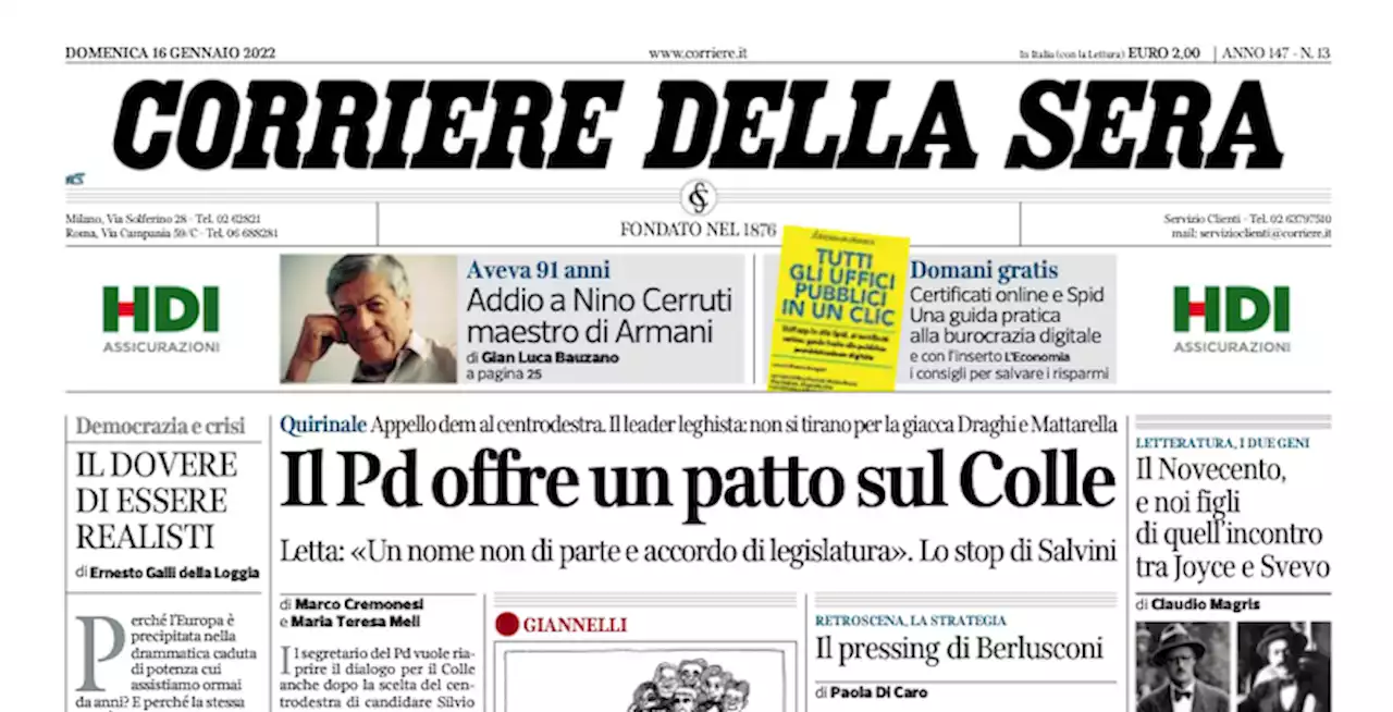 Le prime pagine di oggi - Il Post