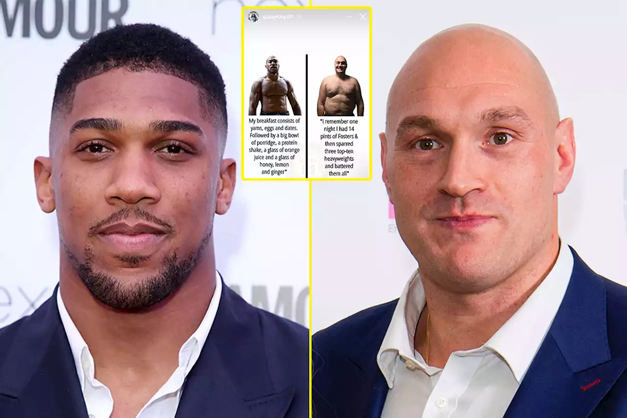 Tyson Fury posts memes about Anthony Joshua as he mocks his rival