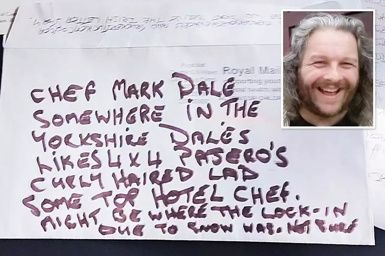 Royal Mail delivered a letter sent to a chef 'somewhere in the Yorkshire Dales'