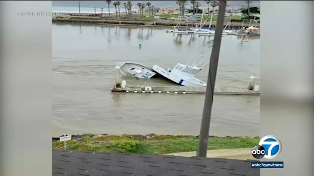 Tsunami swell triggered by undersea volcanic eruption damages docks, sets boats adrift in SoCal