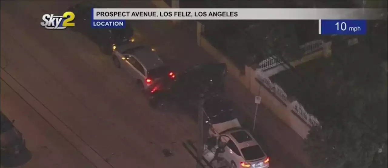 Pursuit With Stolen BMW Comes To Wild End In Los Feliz