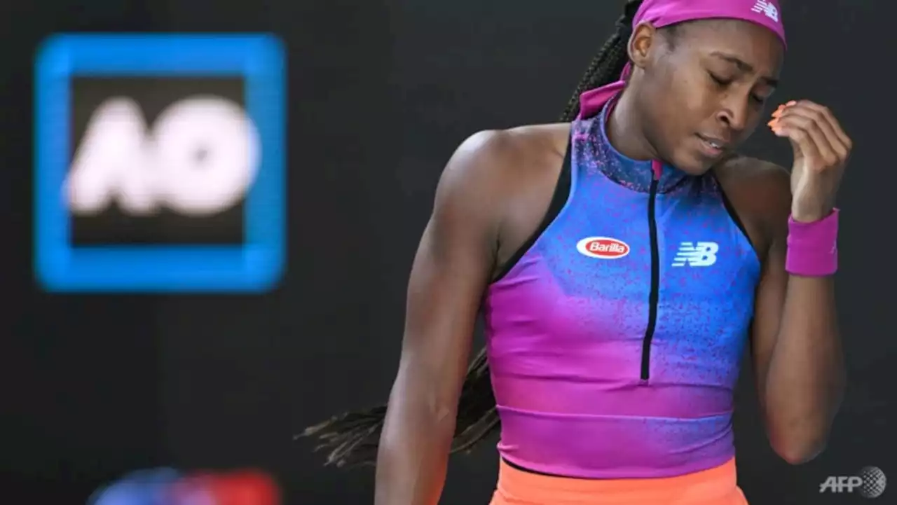 Error-strewn Gauff stunned by China's Wang at Australian Open