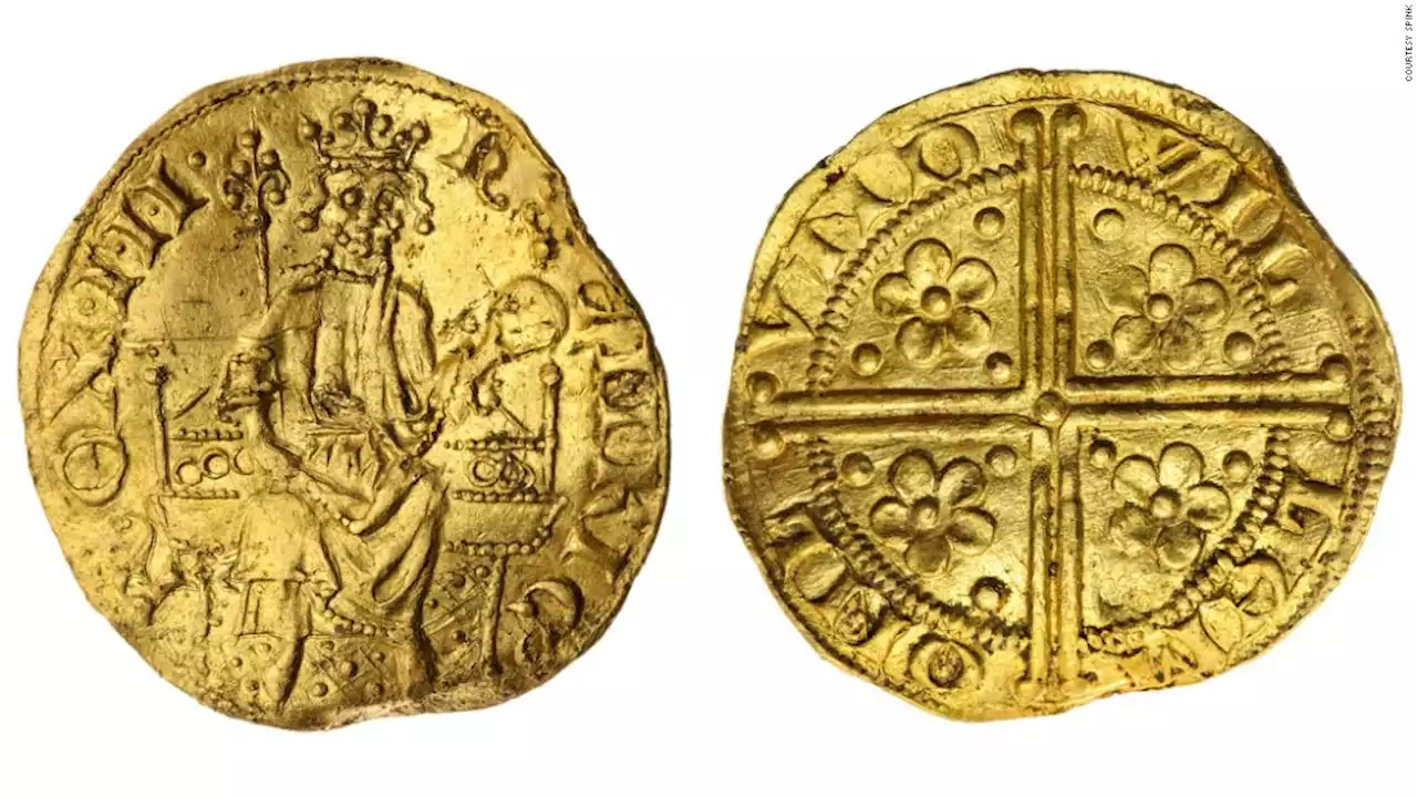 An amateur metal detectorist found one of England's earliest gold coins in a field. It'll sell for a pretty penny