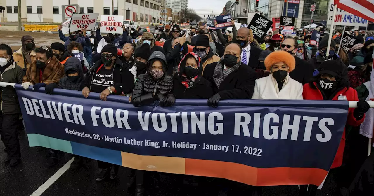 'No Celebration Without Legislation': King Family Leads Voting Rights March