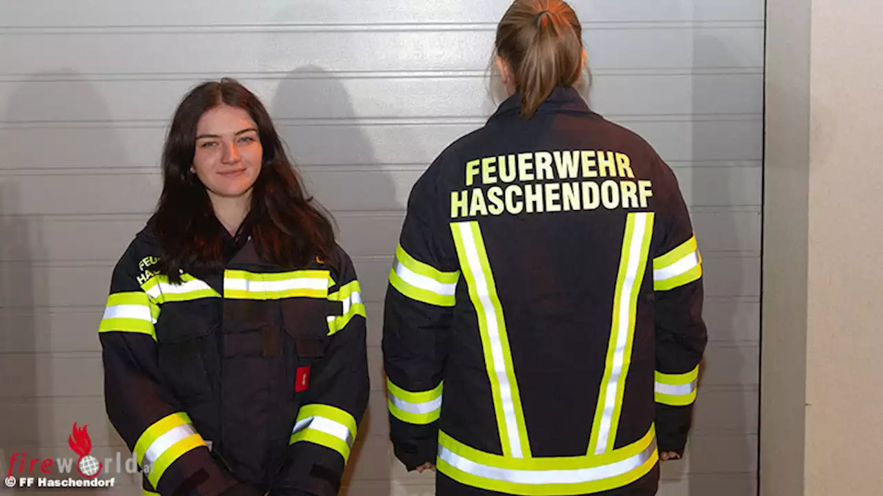 Nö: Neue Einsatzjacken für die Mitglieder der Feuerwehr Haschendorf