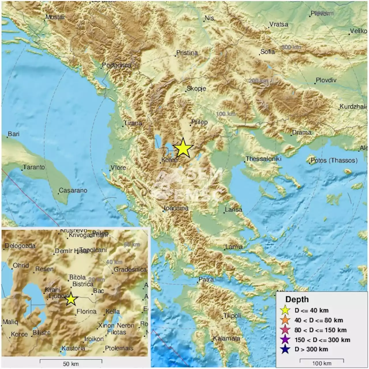 Earthquake, Magnitude 2.6 - REPUBLIC OF NORTH MACEDONIA - 2022 January 17, 18:26:00 UTC