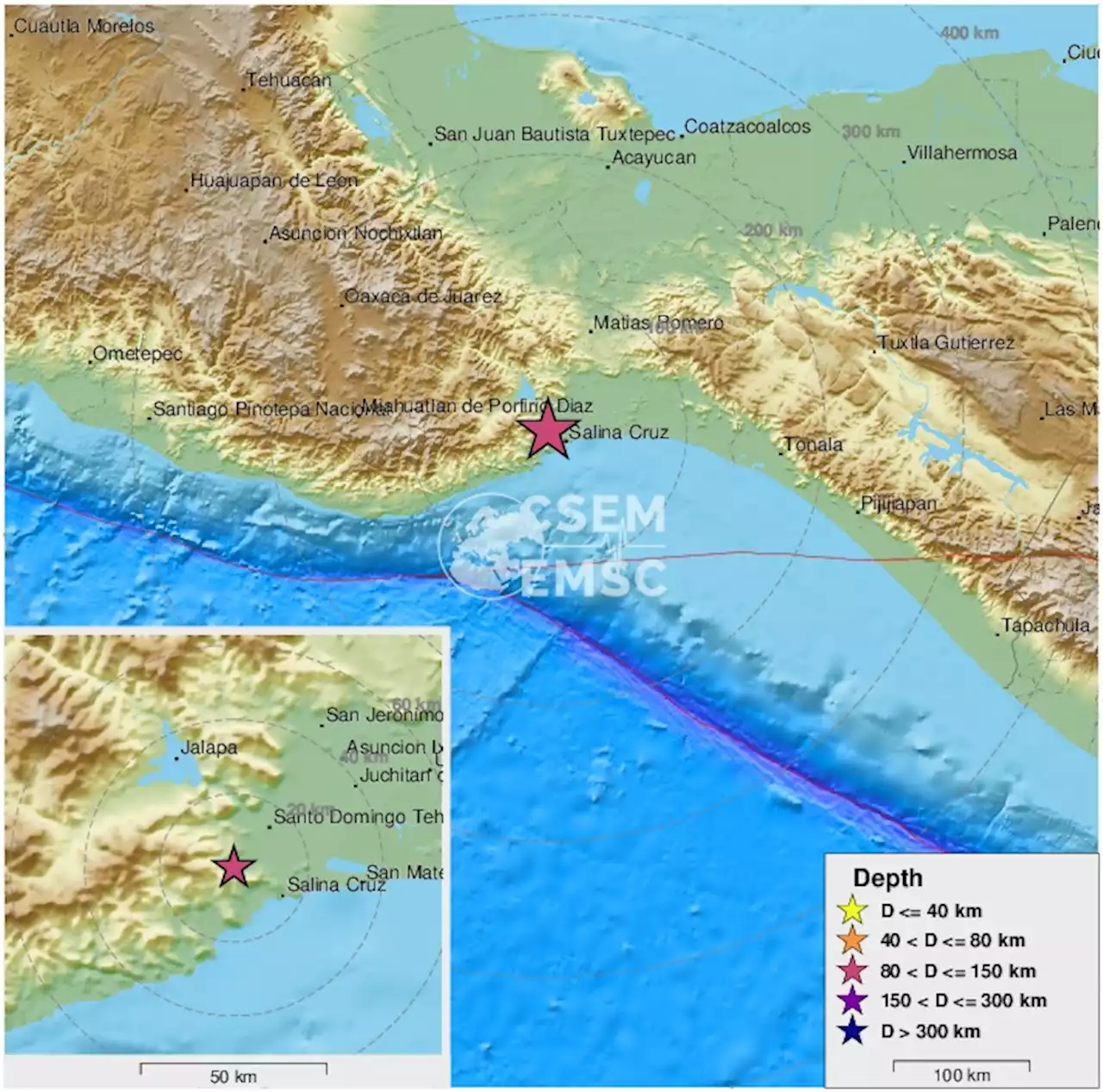 Earthquake, Magnitude 5.3 - OAXACA, MEXICO - 2022 January 16, 23:31:12 UTC