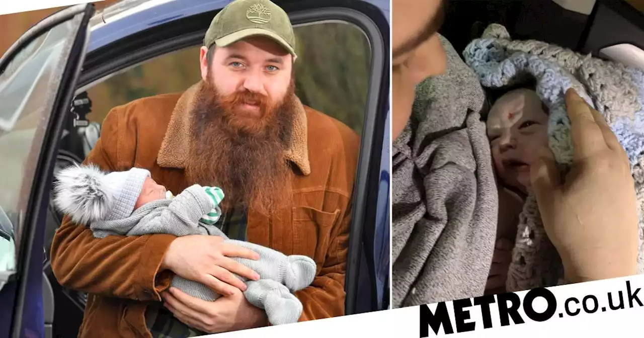 Couple delivers baby at roadside after being told help won't come for hours