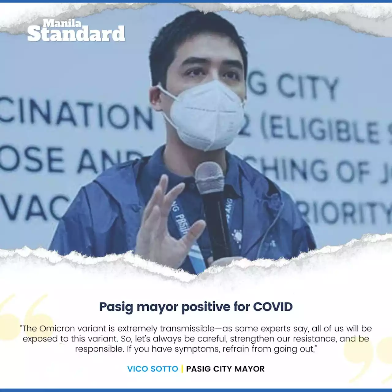 Pasig mayor positive for COVID