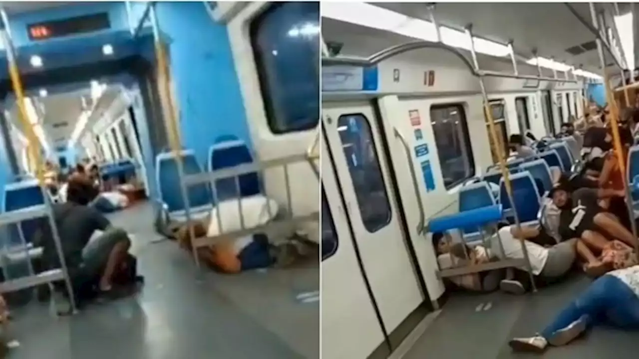 'Están disparando en el tren, párense ': el video en la estación de Lomas de Zamora