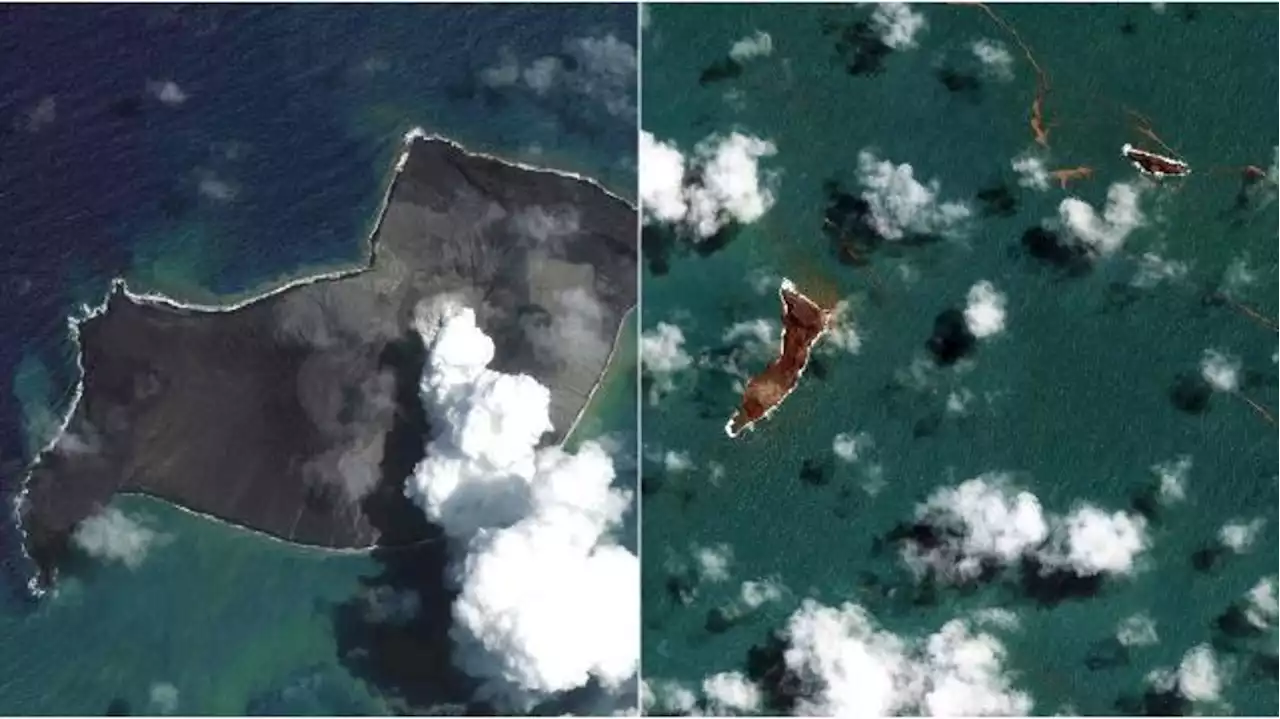 Tonga, le immagini prima e dopo l'eruzione del vulcano: la distruzione nella capitale