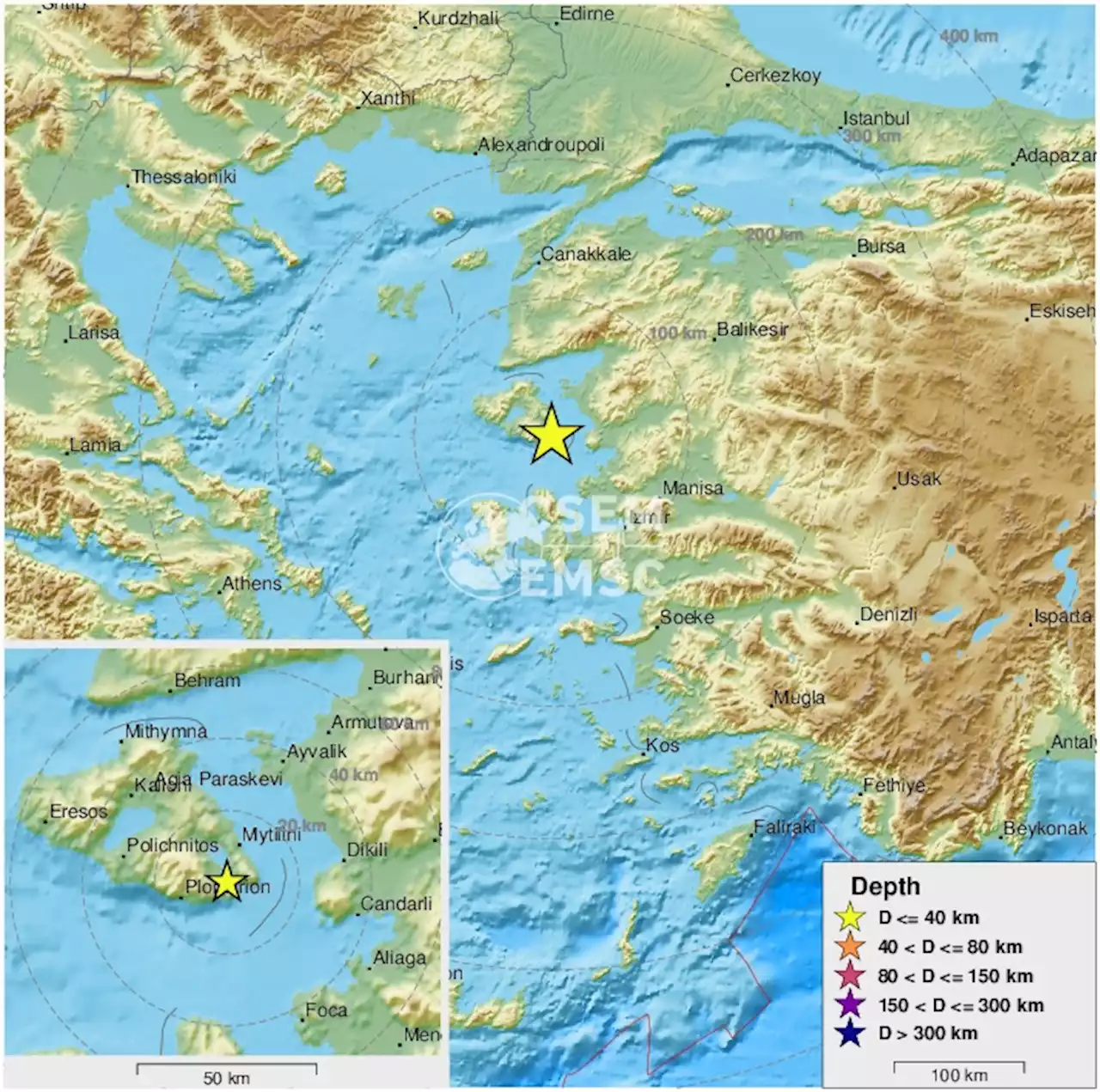 Earthquake, Magnitude 3.3 - NEAR THE COAST OF WESTERN TURKEY - 2022 January 18, 04:30:10 UTC