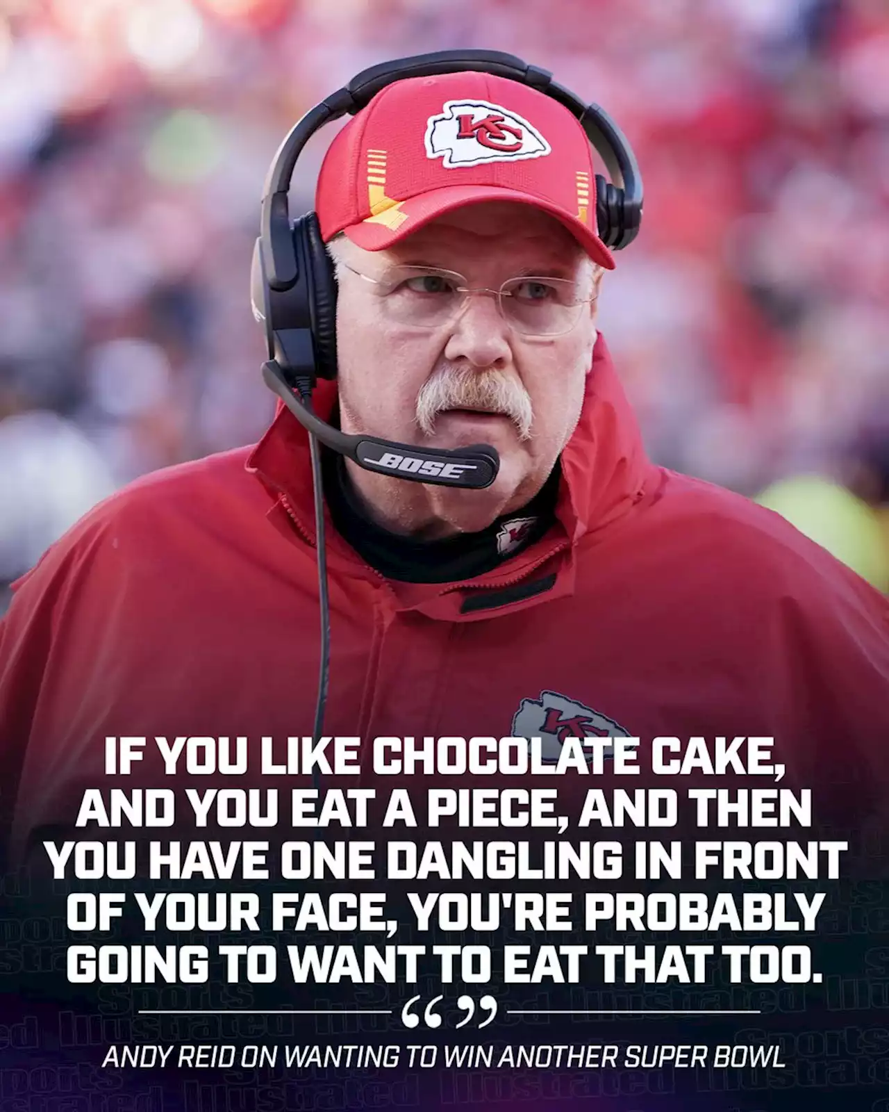 Andy Reid Compares Super Bowl Pursuit to Chocolate Cake