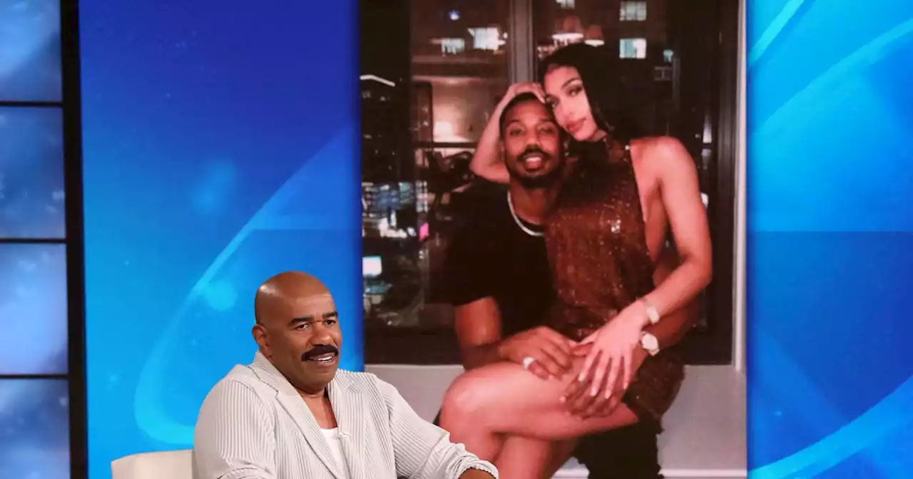 See Steve Harvey's hilarious reaction to steamy pic of his daughter with Michael B. Jordan