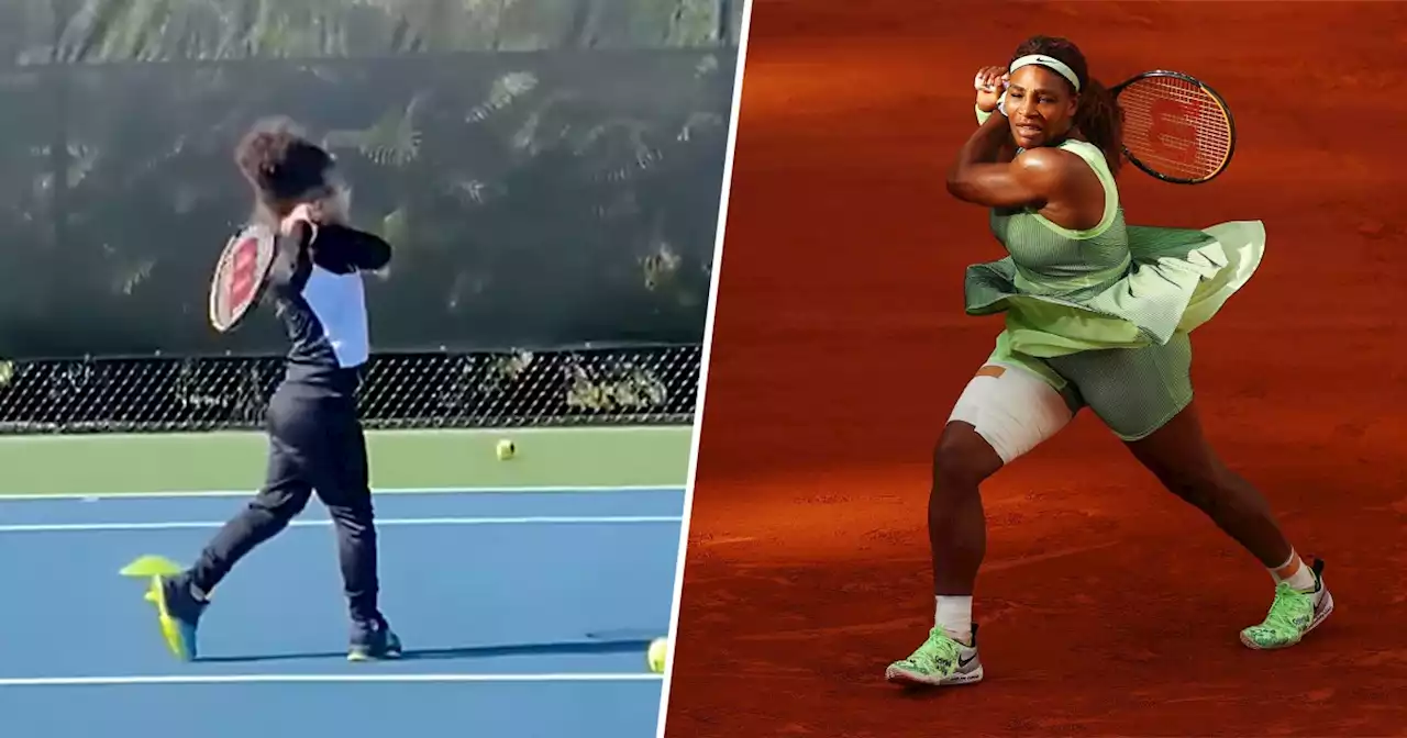 We can’t believe Serena Williams’ daughter is only 4 after seeing her backhand