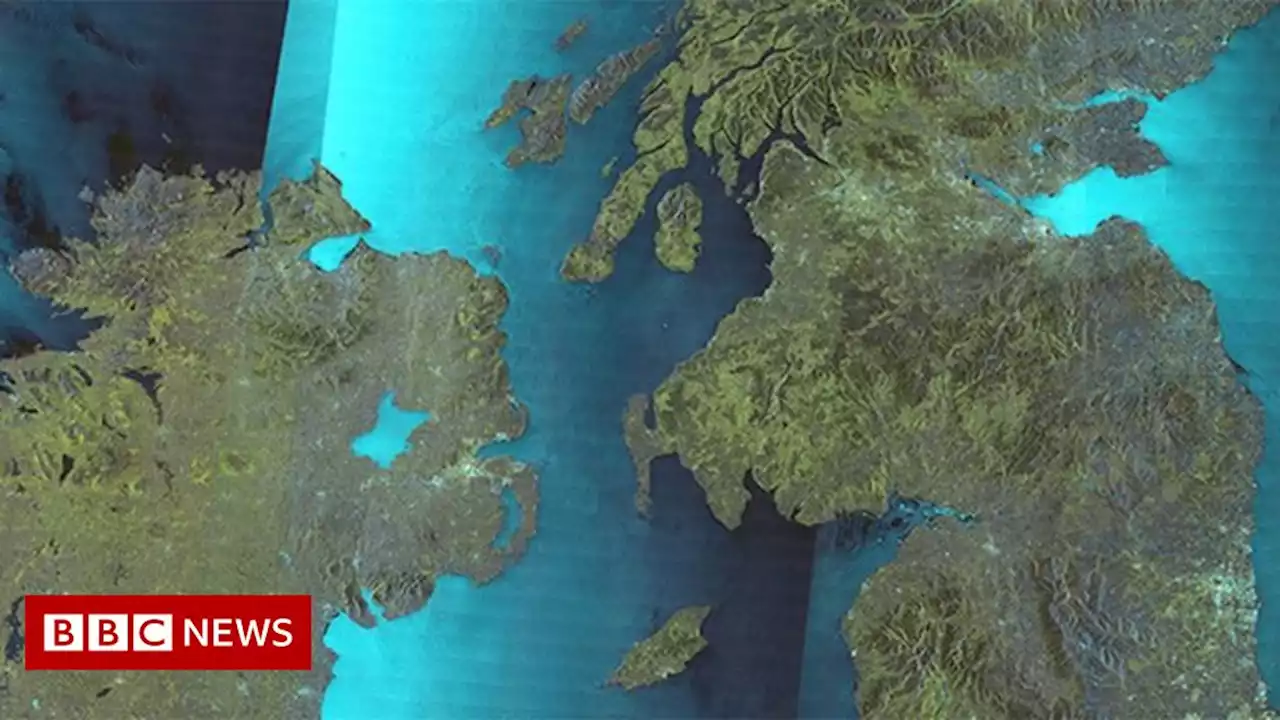 Radar satellite's stunning map of UK and Ireland