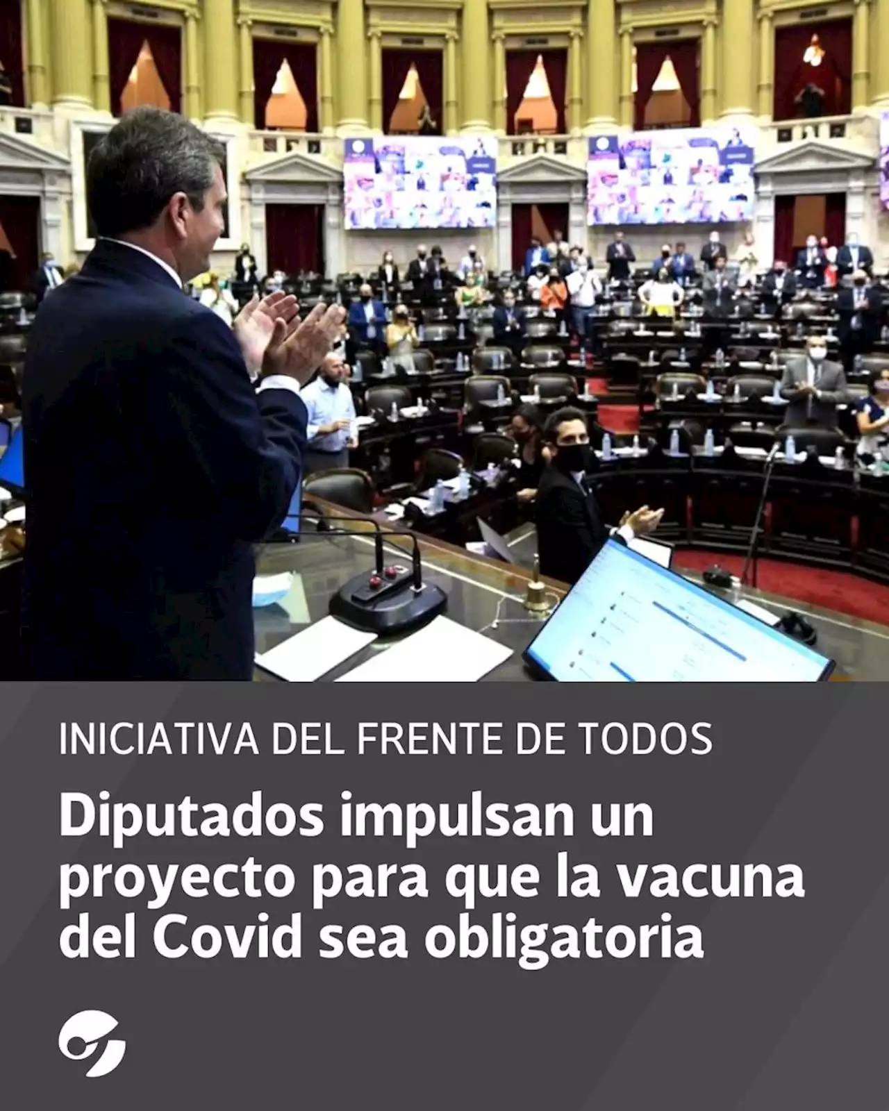 Diputados del oficialismo impulsan un proyecto para que la vacuna del Covid sea obligatoria