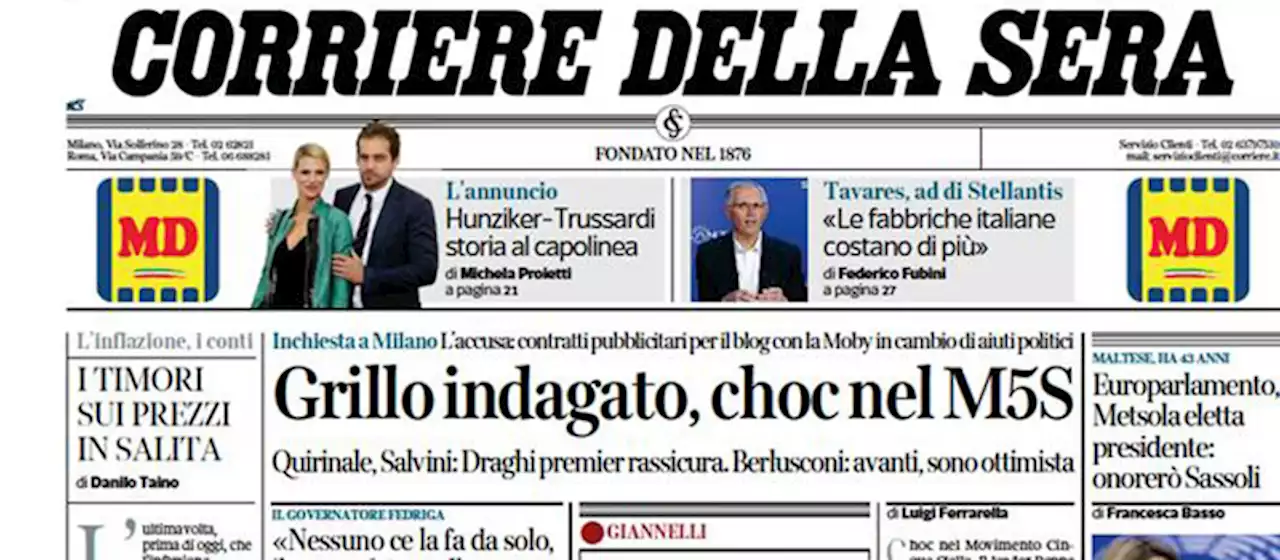 Le prime pagine di oggi - Il Post