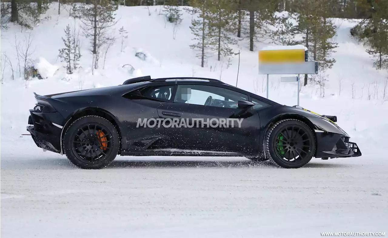 2023 Lamborghini Huracan Sterrato spy shots: High-riding supercar coming