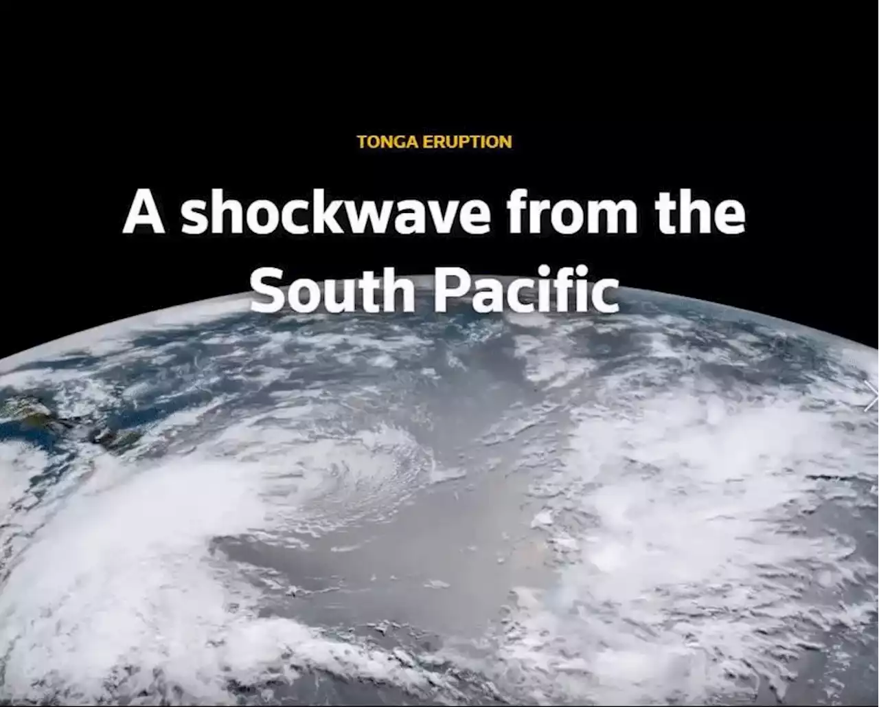 A shockwave from the South Pacific