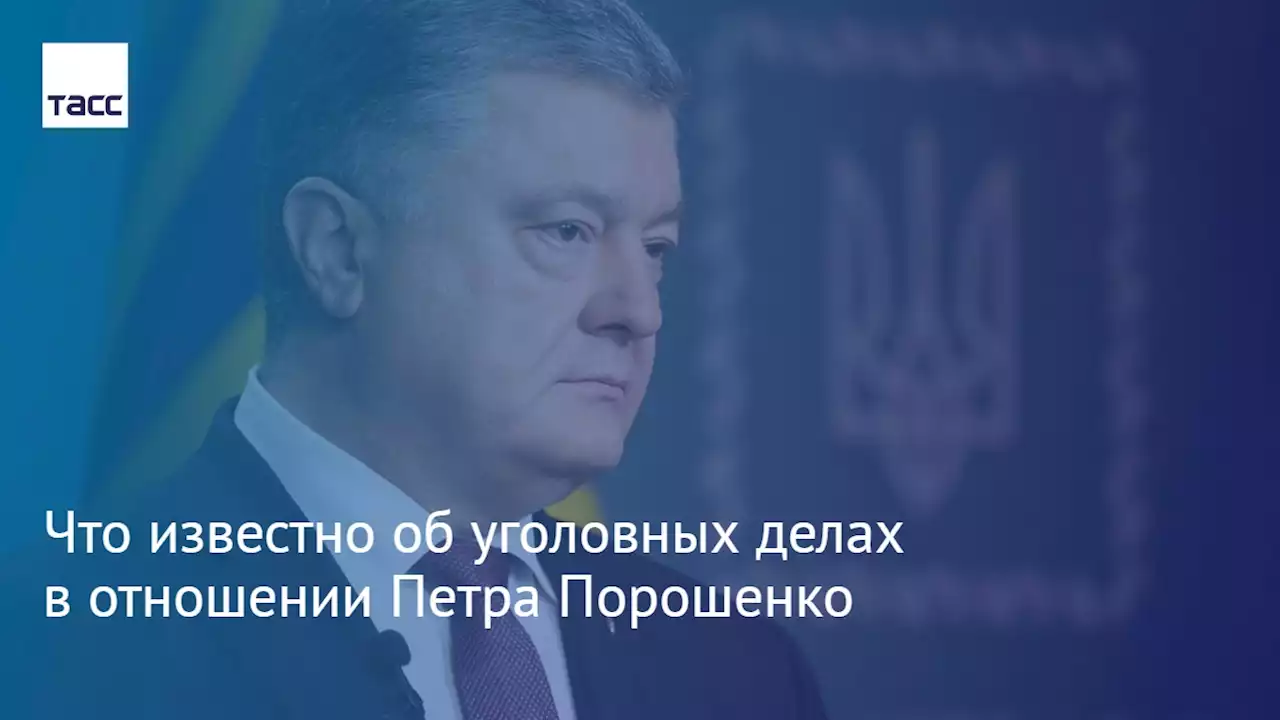 Что известно об уголовных делах в отношении Петра Порошенко