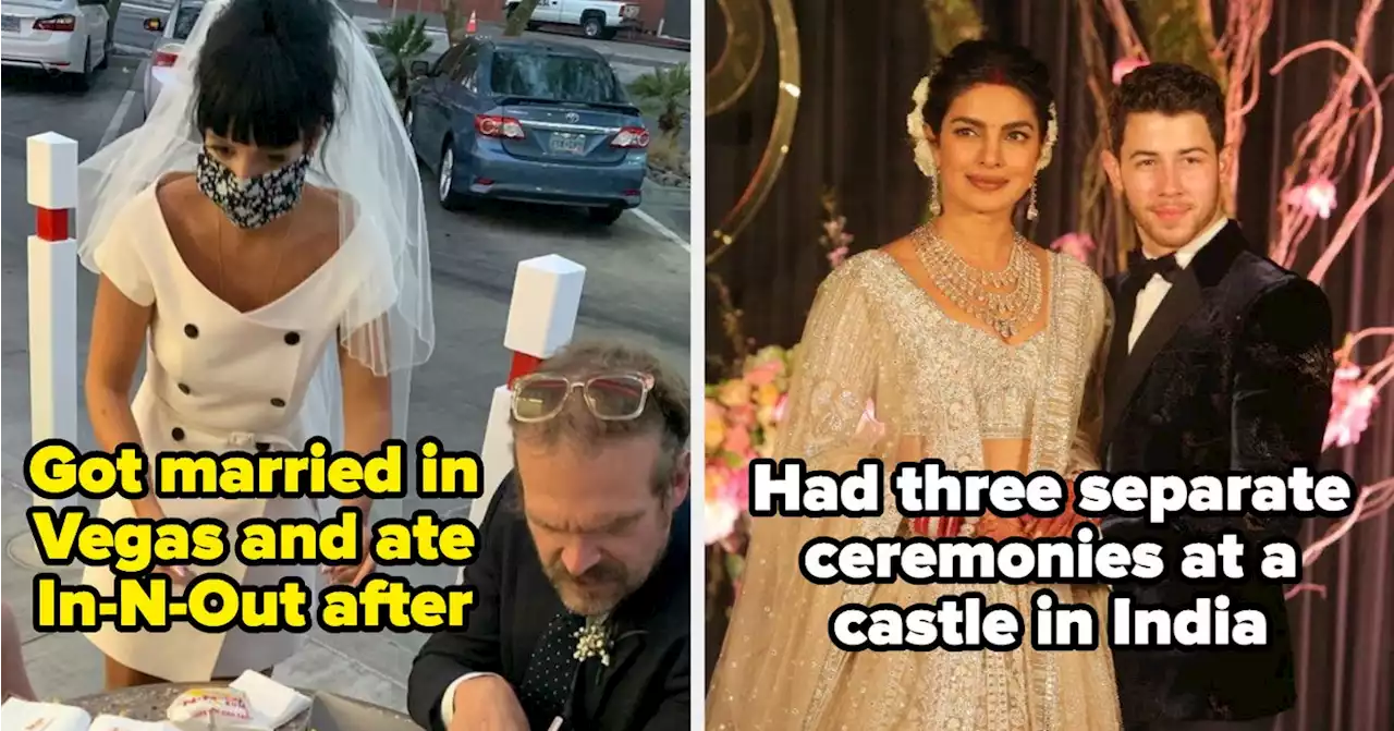 15 Celeb Weddings That Were Super Low-Key And 15 Celeb Weddings That Were Wildly Extravagant