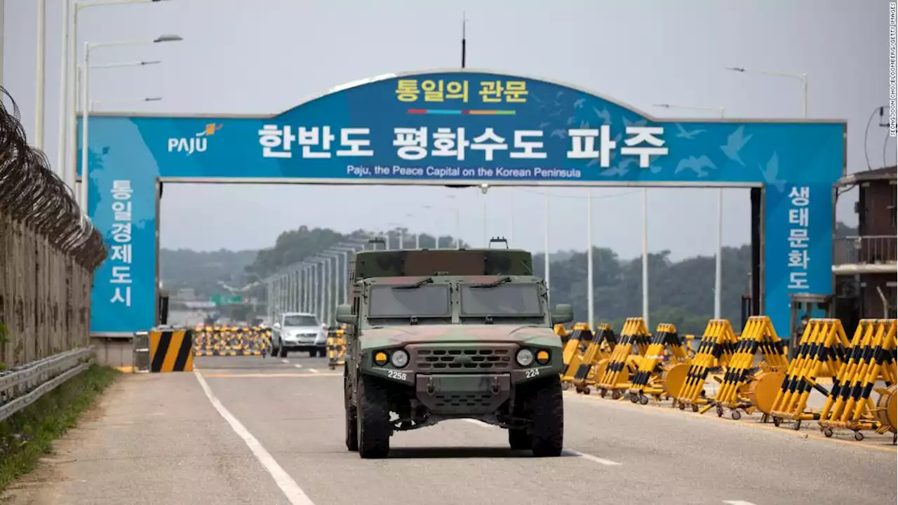 Unidentified person crosses heavily militarized border from South Korea to North