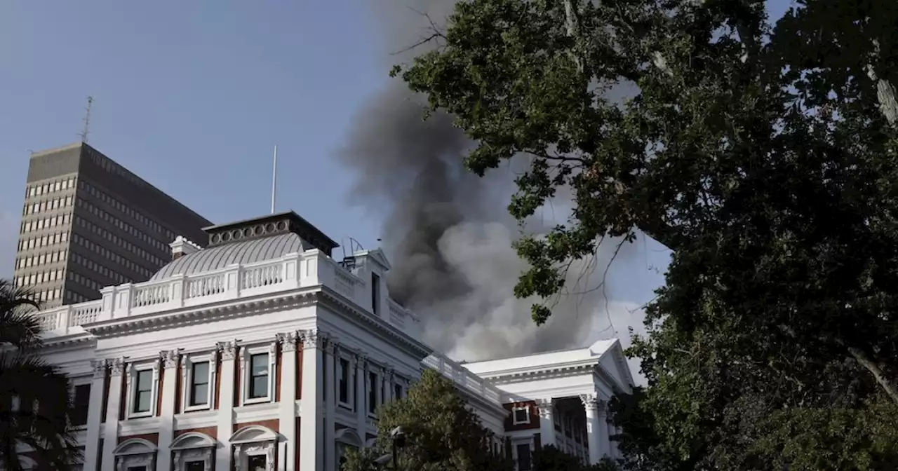 Ramaphosa: Someone held for questioning over Parliament fire