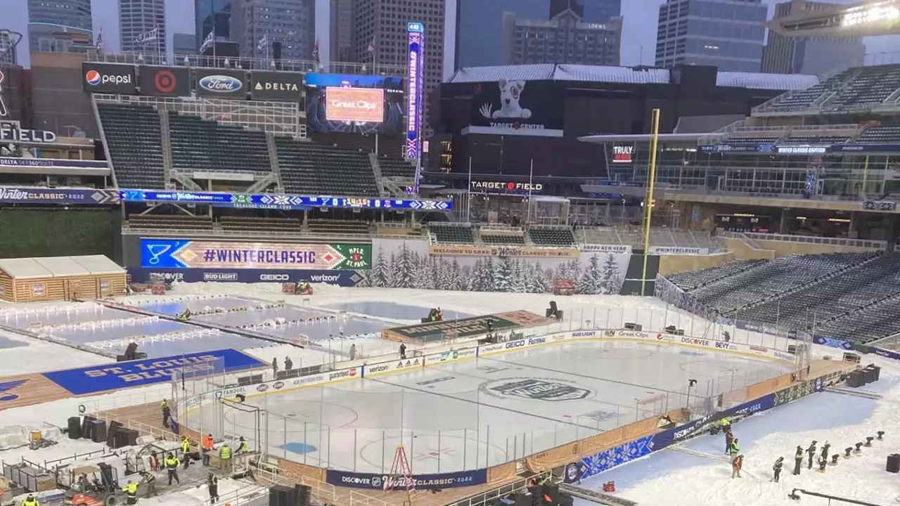 Minneapolis so cold that NHL is warming ice for Winter Classic