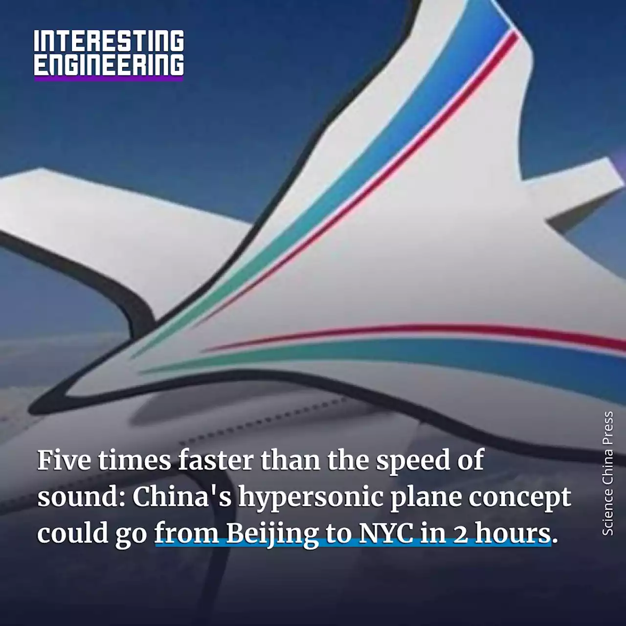 China's Hypersonic Plane Concept Could Go From Beijing to NYC in 2 Hours