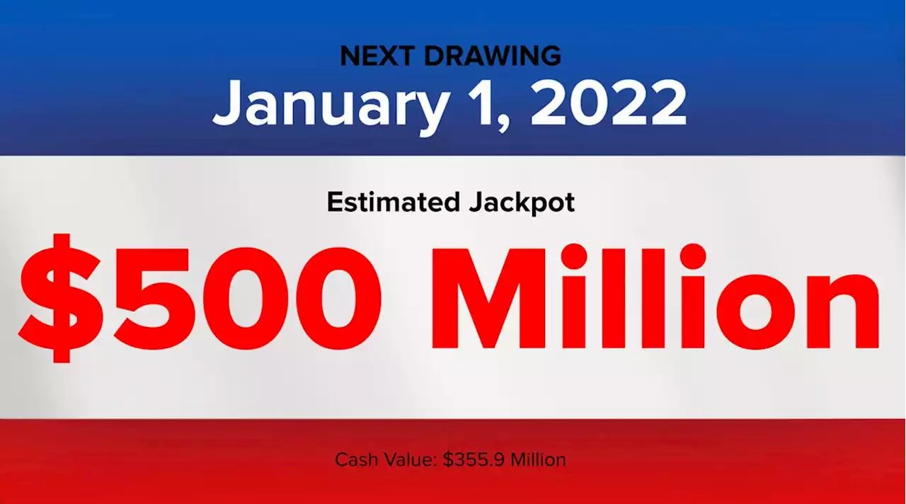 Powerball lottery: Did you win Saturday’s $500M Powerball drawing? Winning numbers, live results (01/01/2022)