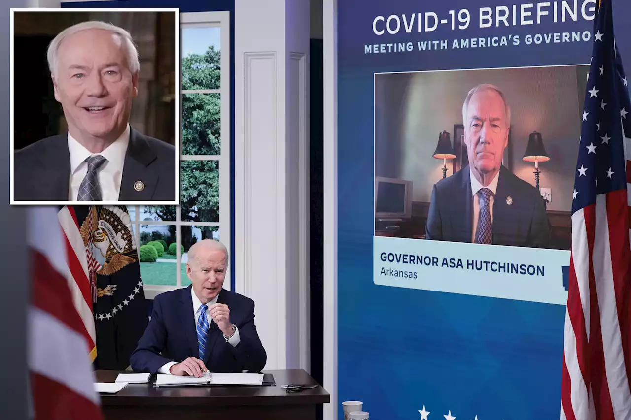 Arkansas governor says it’s ‘ironic’ Biden believes feds can’t solve COVID crisis