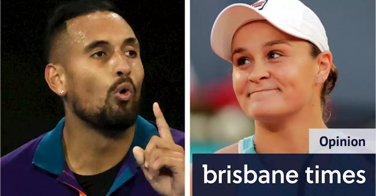 How do you take your tennis superstar: Beige Barty or Cray-cray Kyrgios?