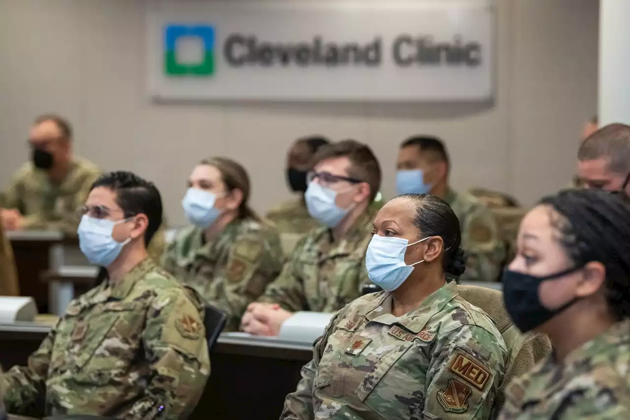 U.S. Air Force medical personnel arrive at Cleveland Clinic to assist with coronavirus response