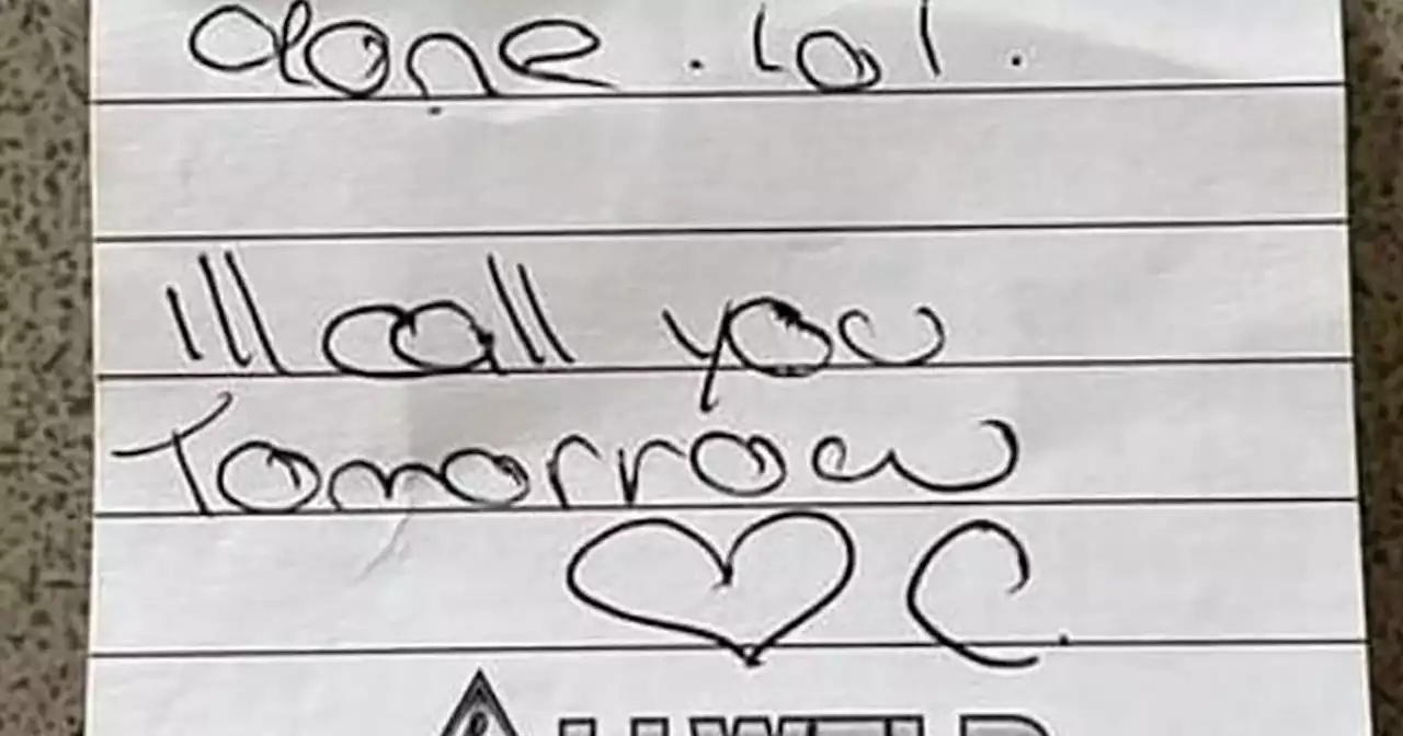 Wife threatens to dump hubby on anniversary after finding love note on his car