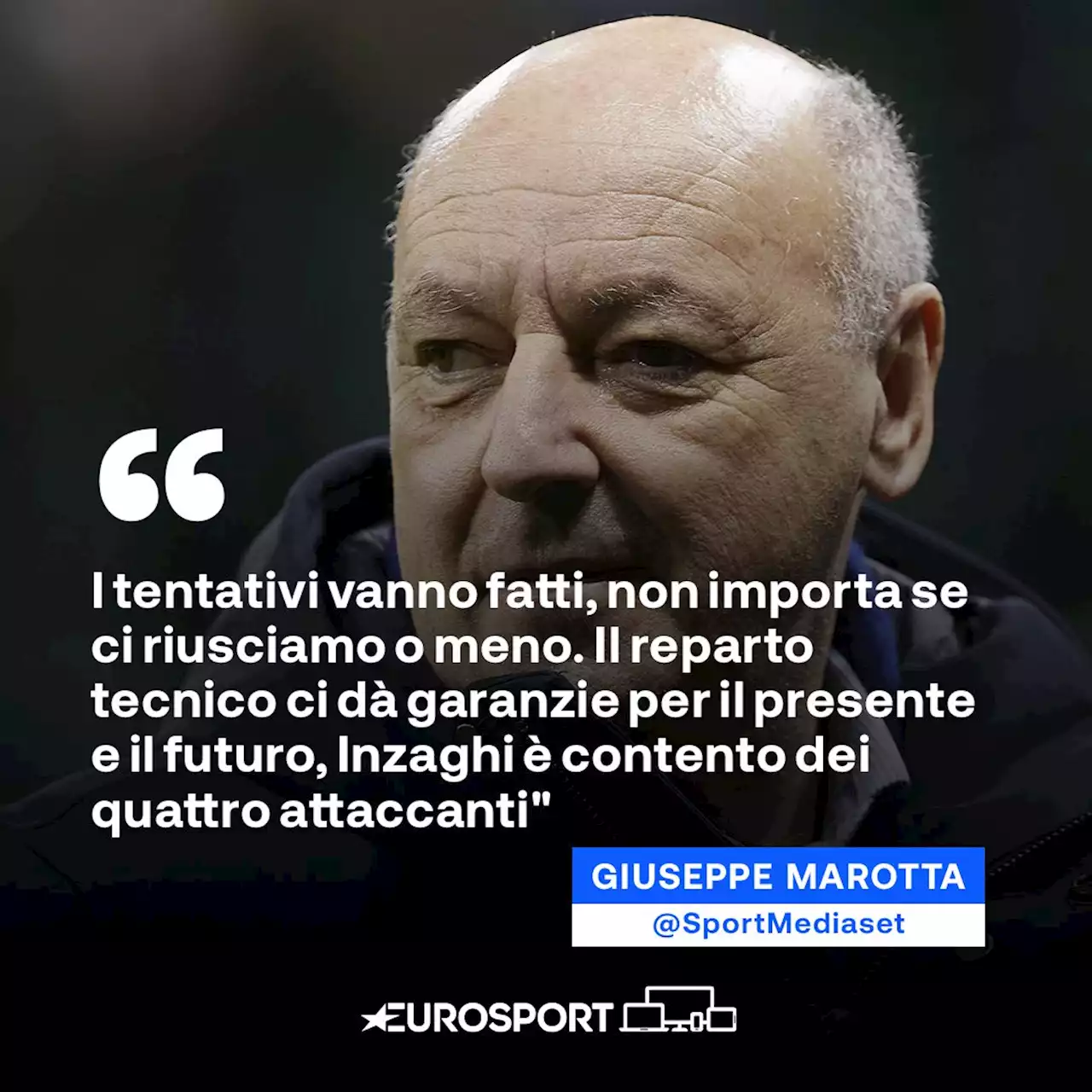 Calciomercato - Marotta: 'Dybala? Giusto provarci. Guardiamo Scamacca e Frattesi con attenzione'