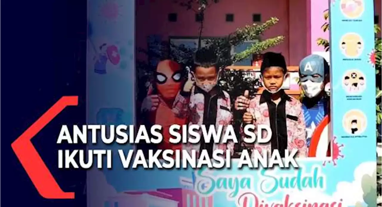 Ratusan Siswa SD Antusias Ikuti Vaksinasi Anak