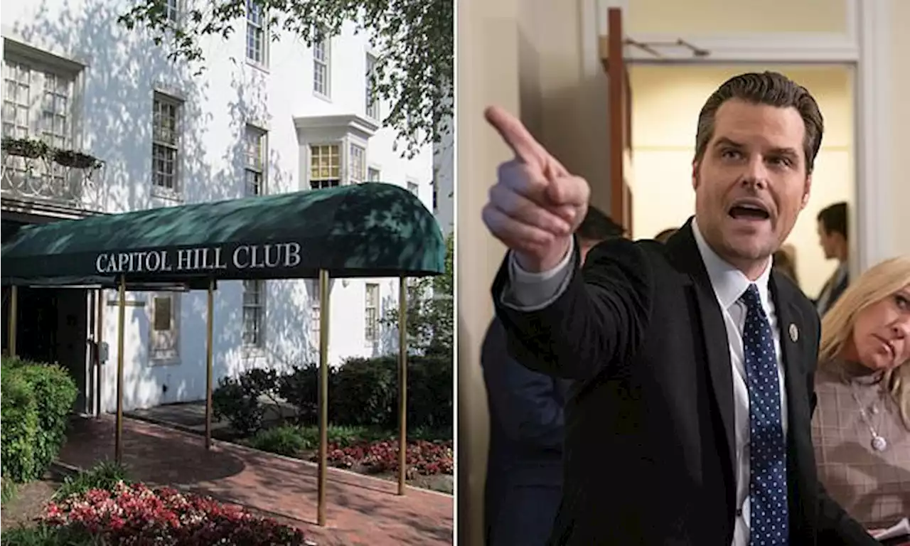 Matt Gaetz cancels membership to GOP hotspot Capitol Hill Club