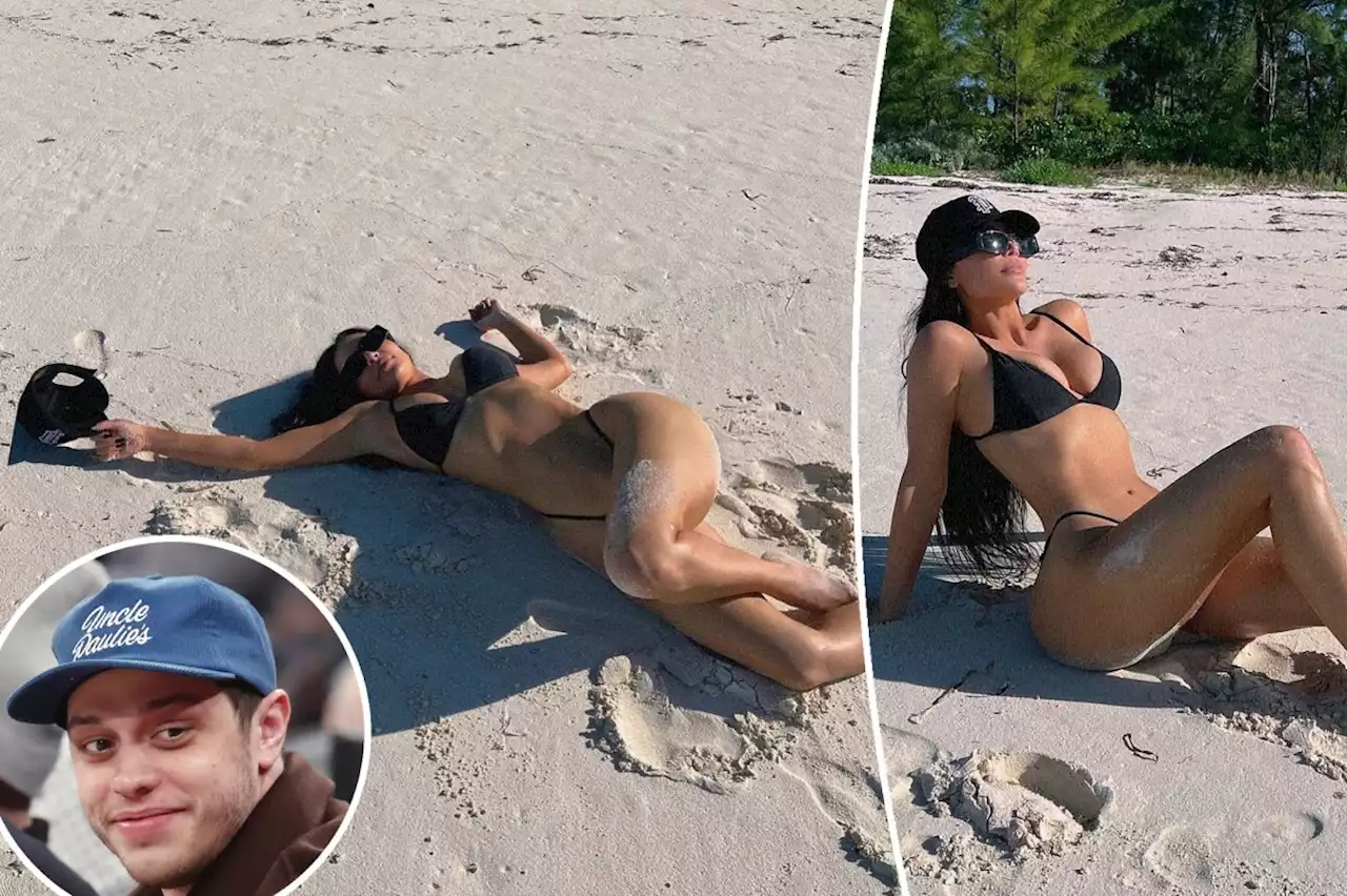 Did Kim Kardashian give Pete Davidson a subtle nod in her new bikini pics?