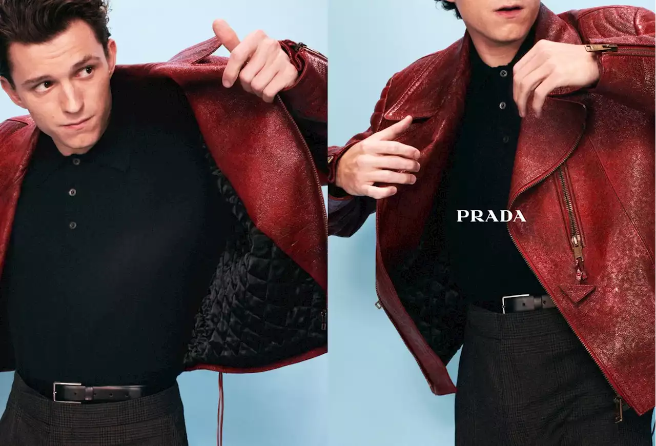 Tom Holland Gets Dressed, Undressed and Bares His Chest for “Intimate and Real” Prada Campaign