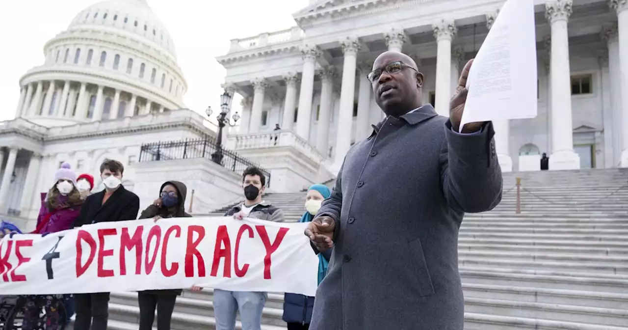 Jamaal Bowman Arrested Alongside Other Voting Rights Protesters