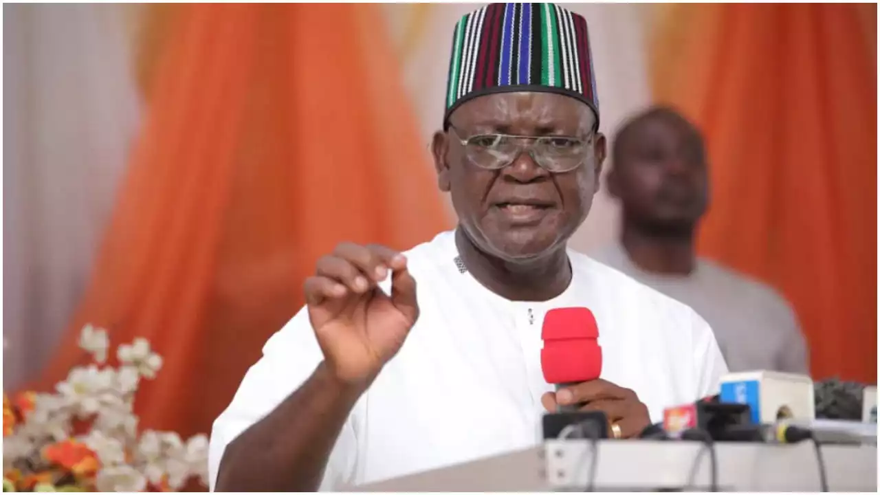 Presidency: 'We'll fight, vote against Tinubu for opting to continue Buhari's policies' - Benue Gov, Ortom