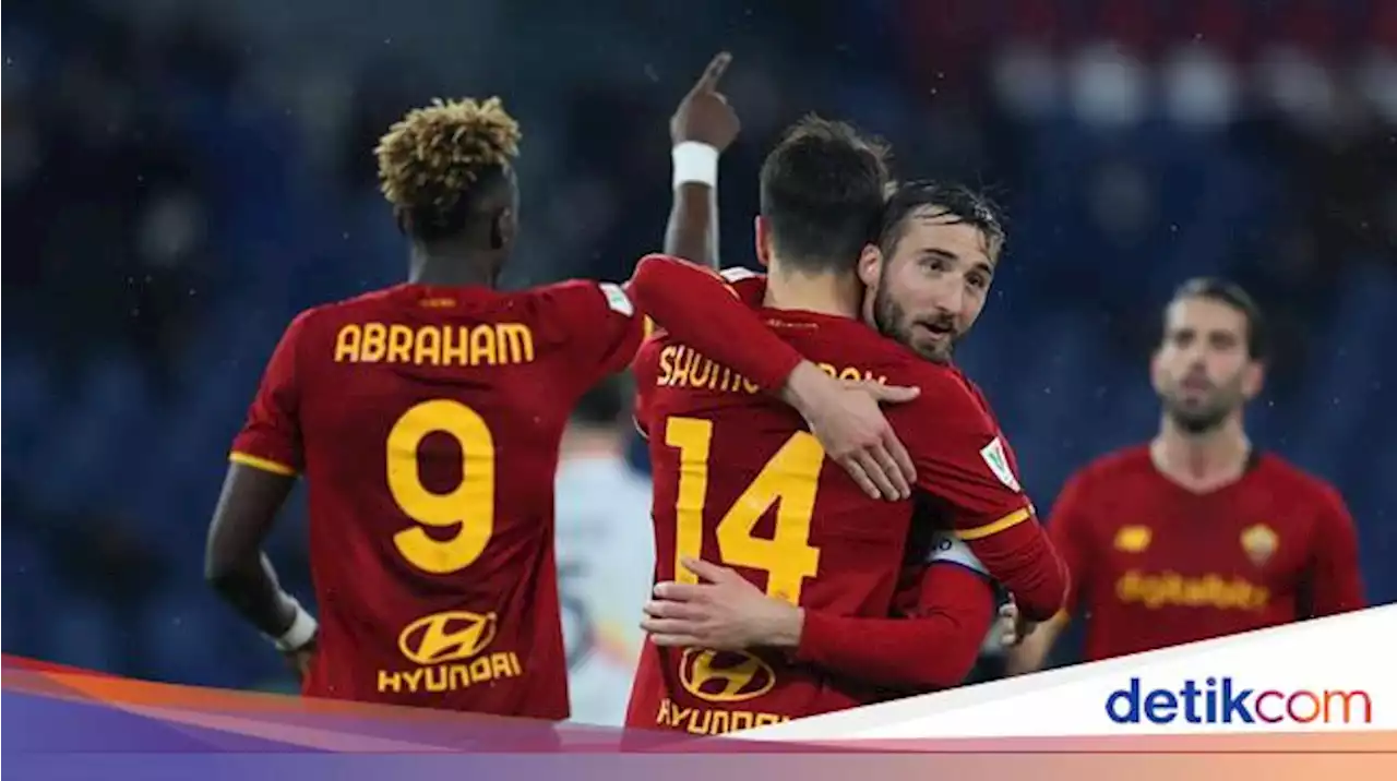 Hasil Coppa Italia: Kalahkan Lecce, Roma Jumpa Inter