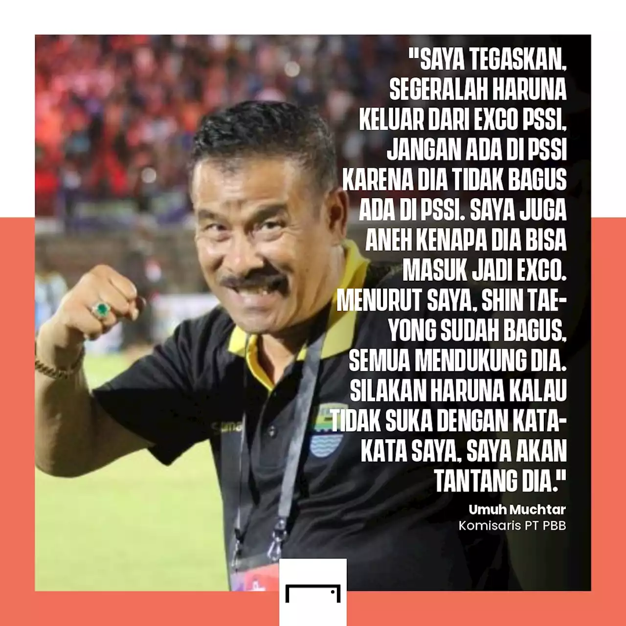 Debat Shin Tae-Yong, Bos Persib Bandung Umuh Muchtar Desak Haruna Soemitro Keluar Dari PSSI