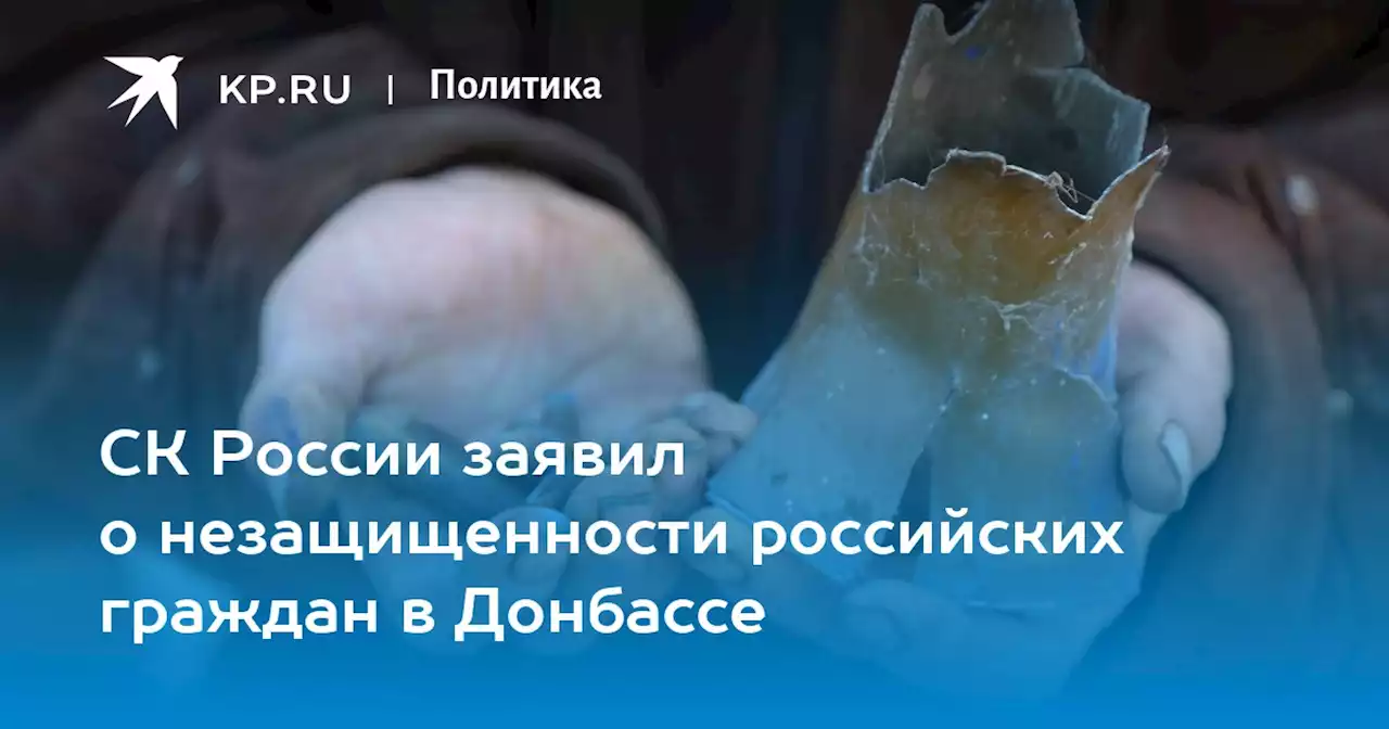 СК России заявил о незащищенности российских граждан в Донбассе