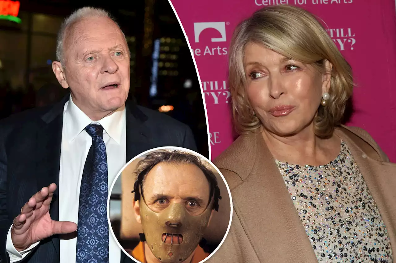 Martha Stewart broke up with Anthony Hopkins for a creepy reason