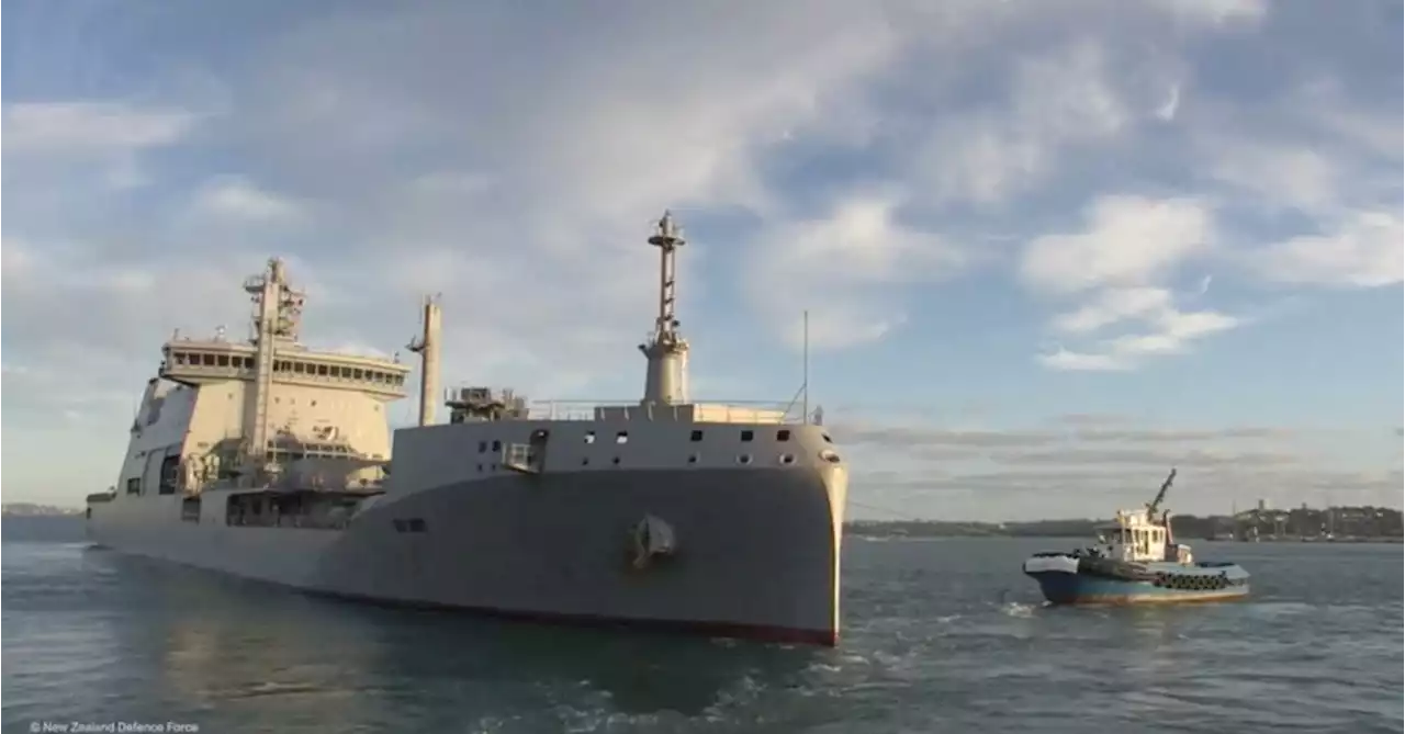 New Zealand ship arrives with water for parched Tonga