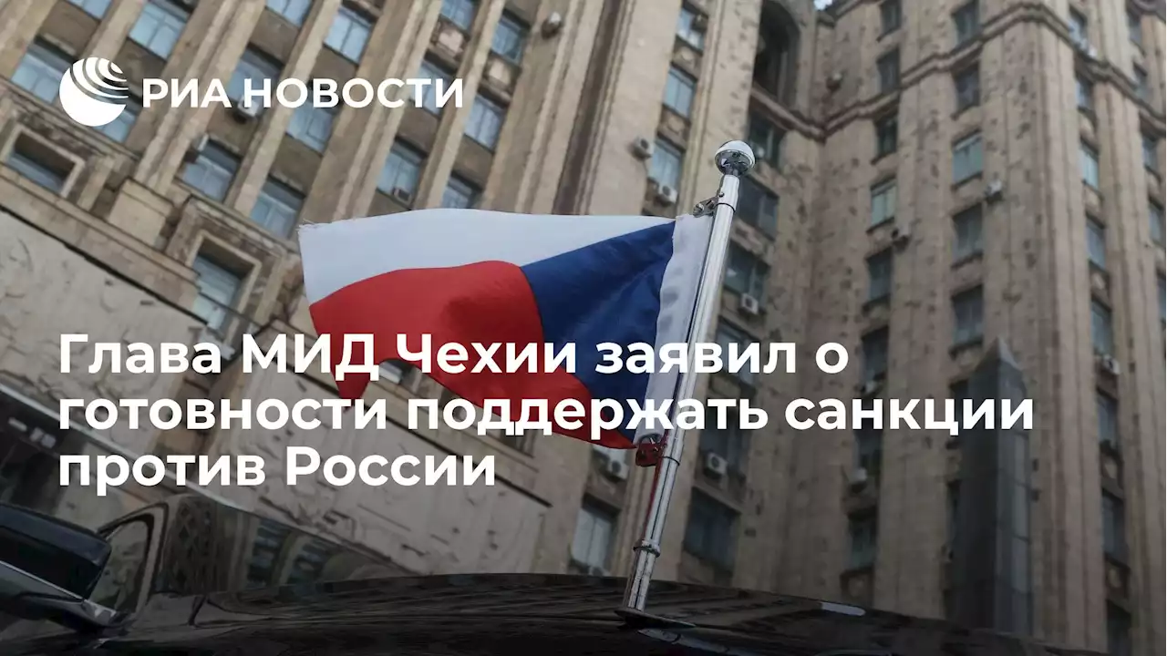 Глава МИД Чехии заявил о готовности поддержать санкции против России