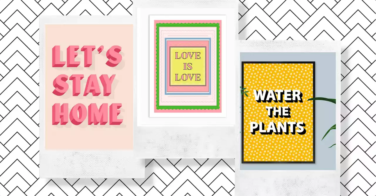 10 slogan art prints to bring a playful touch to your walls