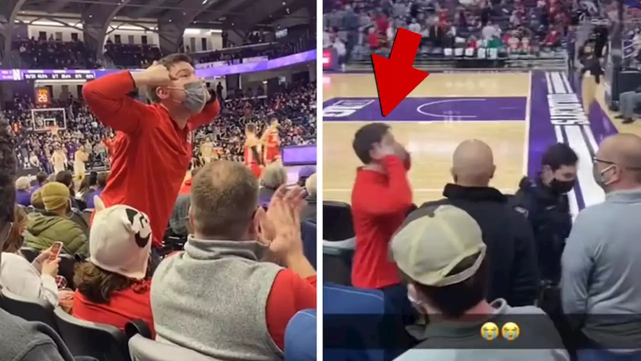 Wisconsin Hoops Fan Banned Over Slant-Eye Gesture Aimed At Students During Game